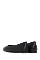Women's Black Classic Leather Ballet Flat | Derimod Women's Black Classic Leather Ballet Flat | Derimod