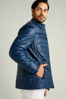 Paco Men's Leather Jacket | Derimod Paco Men's Leather Jacket | Derimod