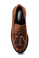 Kadın Deri Süet Loafer | Derimod Kadın Deri Süet Loafer | Derimod