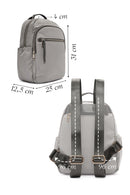 Women's Gray Fabric Backpack | Derimod Women's Gray Fabric Backpack | Derimod