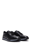 Men's Black Leather Sneaker | Derimod Men's Black Leather Sneaker | Derimod