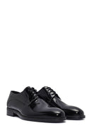 Men's Black Laced Patent Leather Classic Shoes | Derimod Men's Black Laced Patent Leather Classic Shoes | Derimod