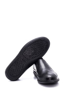 Men's Black Leather Perforated Sports Loafer | Derimod Men's Black Leather Perforated Sports Loafer | Derimod