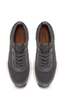 Derimod Zero Male Gray Lace-up Thick-soled Fabric Sneaker | Derimod Derimod Zero Male Gray Lace-up Thick-soled Fabric Sneaker | Derimod