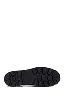 Derimod Flex Women's Black Leather Masculine Loafer | Derimod Derimod Flex Women's Black Leather Masculine Loafer | Derimod