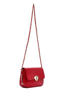 Women's Red Long Strap Patent Leather Crossbody Bag | Derimod Women's Red Long Strap Patent Leather Crossbody Bag | Derimod