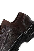 Erkek Kahverengi Deri Casual Sneaker | Derimod Erkek Kahverengi Deri Casual Sneaker | Derimod
