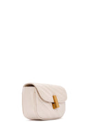 Women's Cream Long Strap Quilted Mini Crossbody Bag | Derimod Women's Cream Long Strap Quilted Mini Crossbody Bag | Derimod