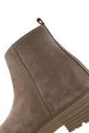 Men's Beige Leather Boots | Derimod Men's Beige Leather Boots | Derimod
