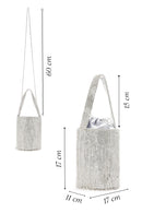 Women's Silver Stone Handbag | Derimod Women's Silver Stone Handbag | Derimod