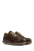 Camper Men's Brown Pelotas Ariel Leather Sneaker | Derimod Camper Men's Brown Pelotas Ariel Leather Sneaker | Derimod