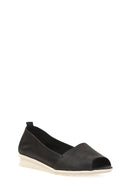 Black Open Toe Women's Leather Shoes | Derimod Black Open Toe Women's Leather Shoes | Derimod
