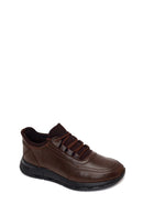 Erkek Kahverengi Bağcıklı Deri Casual Sneaker | Derimod Erkek Kahverengi Bağcıklı Deri Casual Sneaker | Derimod