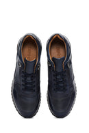 Erkek Lacivert Deri Sneaker | Derimod Erkek Lacivert Deri Sneaker | Derimod