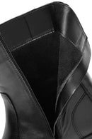 Women's Black Zippered Leather Boots | Derimod Women's Black Zippered Leather Boots | Derimod