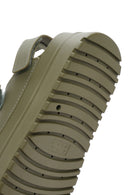 Women's Khaki Strappy Thick Soled Jelly Sandals | Derimod Women's Khaki Strappy Thick Soled Jelly Sandals | Derimod