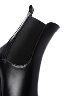 Women's Black Heeled Leather Chelsea Boots | Derimod Women's Black Heeled Leather Chelsea Boots | Derimod