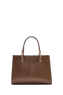 Women's Brown Long Strap Printed Handbag | Derimod Women's Brown Long Strap Printed Handbag | Derimod