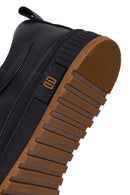 Erkek Siyah Bağcıklı Deri Sneaker | Derimod Erkek Siyah Bağcıklı Deri Sneaker | Derimod