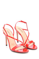 Women's Patent Leather Heeled Sandals | Derimod Women's Patent Leather Heeled Sandals | Derimod