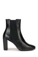 Geox Women's Black Walk Pleasure Leather Plaftorm Heeled Boots | Derimod Geox Women's Black Walk Pleasure Leather Plaftorm Heeled Boots | Derimod