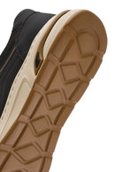 Men's Black Lace-up Leather Sneaker | Derimod Men's Black Lace-up Leather Sneaker | Derimod