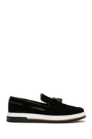 Erkek Siyah Süet Deri Casual Loafer | Derimod Erkek Siyah Süet Deri Casual Loafer | Derimod