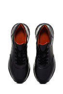 Erkek Siyah Deri Casual Sneaker | Derimod Erkek Siyah Deri Casual Sneaker | Derimod