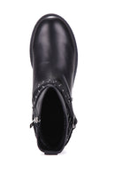 Buckle Women's Leather Boots | Derimod Buckle Women's Leather Boots | Derimod