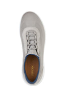 Geox Men's Gray Nebula Lace-Up Fabric Sneaker | Derimod Geox Men's Gray Nebula Lace-Up Fabric Sneaker | Derimod