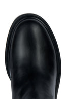 Geox Women's Black Leather Heeled Boots | Derimod Geox Women's Black Leather Heeled Boots | Derimod
