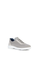Geox Men's Gray Nebula Lace-Up Fabric Sneaker | Derimod Geox Men's Gray Nebula Lace-Up Fabric Sneaker | Derimod