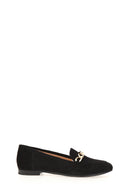 Women's Suede Shoes with Chain | Derimod Women's Suede Shoes with Chain | Derimod