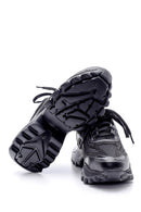 Women's Leather High-Sole Sneaker | Derimod Women's Leather High-Sole Sneaker | Derimod