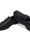 Men's Black Leather Casual Loafer | Derimod Men's Black Leather Casual Loafer | Derimod