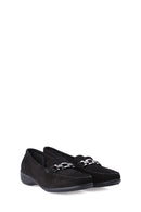 Buckle Suede Women's Loafer | Derimod Buckle Suede Women's Loafer | Derimod