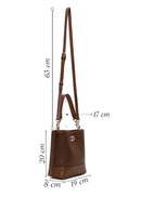 Woman Brown Long-Strap Shoulder Bag | Derimod Woman Brown Long-Strap Shoulder Bag | Derimod