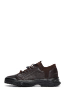 Erkek Kahverengi Deri Casual Sneaker | Derimod Erkek Kahverengi Deri Casual Sneaker | Derimod