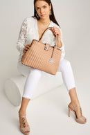 Taupe Women's Shoulder Bag | Derimod Taupe Women's Shoulder Bag | Derimod