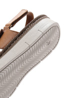 Women's Tan Leather Comfort Sandals | Derimod Women's Tan Leather Comfort Sandals | Derimod