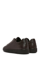 Men's Brown Lace-Up Leather Sneaker | Derimod Men's Brown Lace-Up Leather Sneaker | Derimod