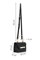Women's Black Long Strap Mini Classic Handbag | Derimod Women's Black Long Strap Mini Classic Handbag | Derimod