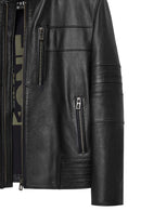 Howard Men's Black Leather Jacket | Derimod Howard Men's Black Leather Jacket | Derimod