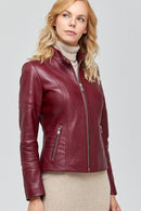 Tania Women's Leather Jacket | Derimod Tania Women's Leather Jacket | Derimod