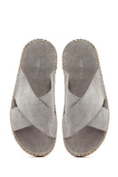 Men's Grey Suede Leather Espadrille Slippers
| Derimod
Men's Grey Suede Leather Espadrille Slippers
| Derimod