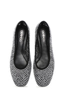 Women's Black Stone Ballet Ballet | Derimod Women's Black Stone Ballet Ballet | Derimod