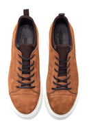 Erkek Taba Süet Deri Sneaker | Derimod Erkek Taba Süet Deri Sneaker | Derimod