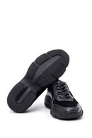 Erkek Süet Detaylı Deri Sneaker | Derimod Erkek Süet Detaylı Deri Sneaker | Derimod