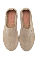 Men's Beige Suede Leather Espadrille | Derimod Men's Beige Suede Leather Espadrille | Derimod