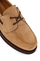 Woman Camel Lace-up Suede Casual Shoes | Derimod Woman Camel Lace-up Suede Casual Shoes | Derimod